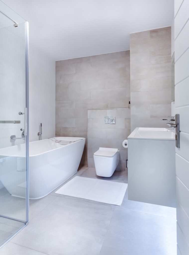 Modern minimalist bathroom remodel design